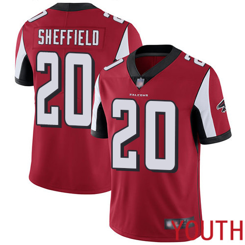 Atlanta Falcons Limited Red Youth Kendall Sheffield Home Jersey NFL Football #20 Vapor Untouchable->youth nfl jersey->Youth Jersey